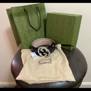 Signature leather gucci belt 100% AUTHENTIC